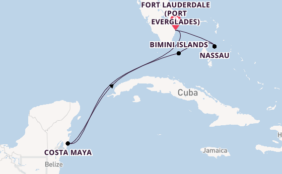 Caribbean from Fort Lauderdale (Port Everglades), Florida, USA with the Celebrity Silhouette