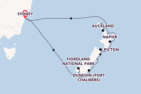 New Zealand from Sydney, Australia with the Royal Princess