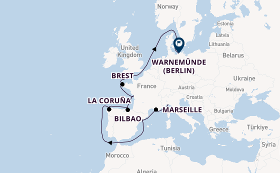 Western Mediterranean from Genoa, Italy with the MSC Magnifica