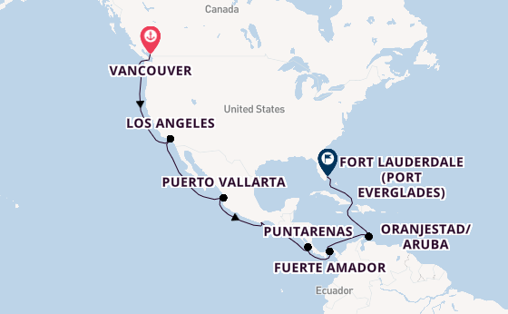 Central America from Vancouver, Canada with the Island Princess