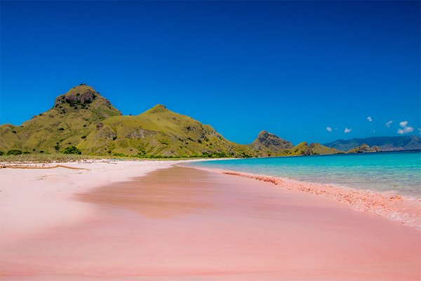 Pink Beach, Indonesië