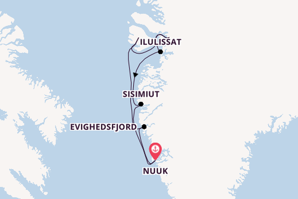 Arctica vanaf Nuuk, Groenland met de Silver Wind