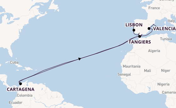 Transatlantic from Palma de Mallorca, Spain with the HANSEATIC nature