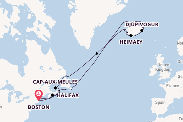 Transatlantic & Repositioning from Boston, Massachusetts with the Volendam