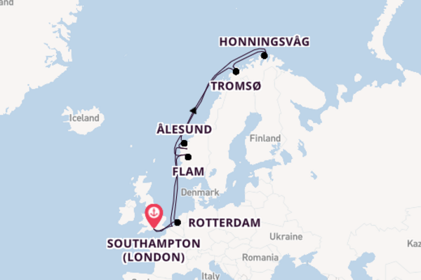 British Isles from Southampton (London), England, United Kingdom with the Celebrity Apex