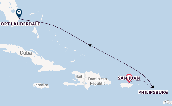 Oostelijke Caraïben vanaf San Juan, Puerto Rico met de Celebrity Summit