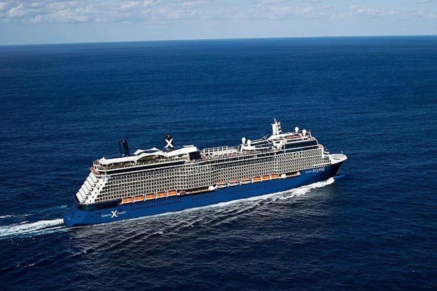 at sea