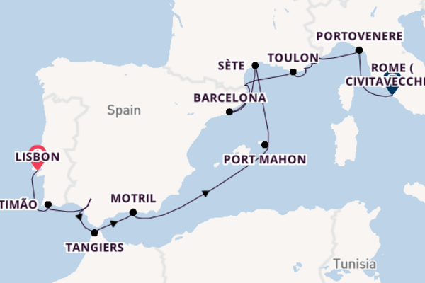 Trip with Seabourn from Lisbon