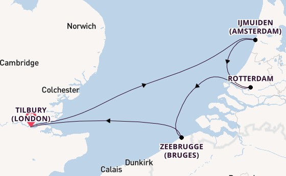 Expedition with Ambassador Cruise Line from Tilbury (London)
