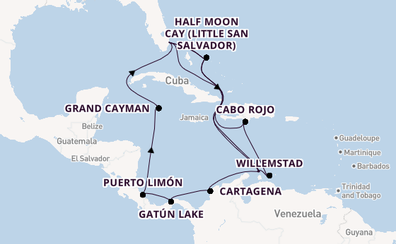 Caribbean from Fort Lauderdale (Port Everglades), Florida with the Nieuw Amsterdam