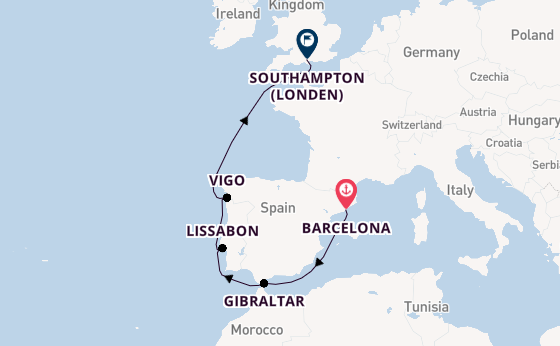 Westelijke Middellandse Zee vanaf Barcelona, Spanje met de Disney Wish