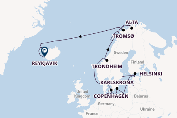 Norway from Stockholm, Sweden with the Insignia