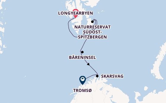 Norwegen ab Longyearbyen, Norwegen auf der Silver Endeavour