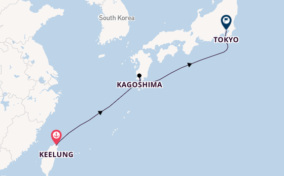 East Asia from Keelung, Taiwan with the MSC Bellissima