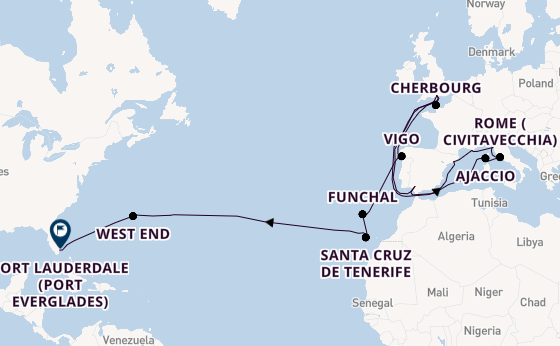 Transatlantic from Southampton, England with the Sky Princess 