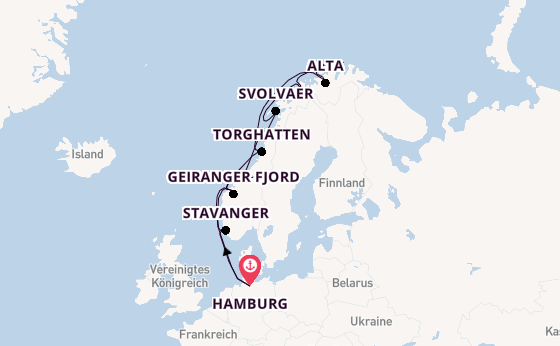 Norwegen ab Hamburg auf der HANSEATIC nature