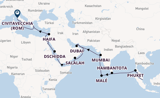 Südostasien ab Singapur, Singapur auf der Seven Seas Mariner