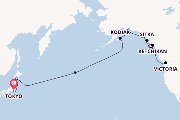 Transpacific from Tokyo, Japan with the Azamara Pursuit