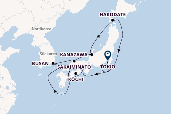 Japan ab Yokohama (Tokio), Japan auf der Mein Schiff 6
