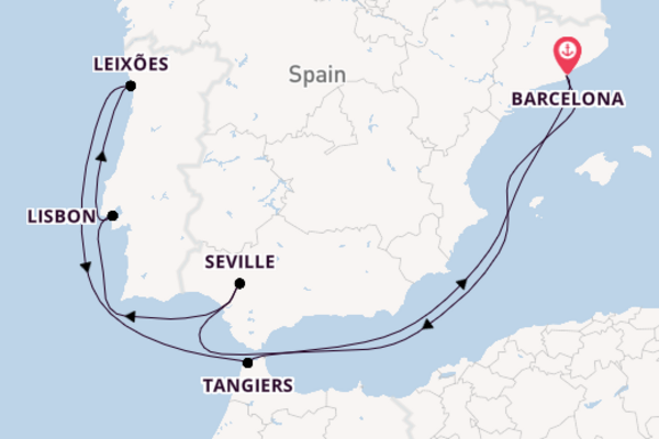 Western Mediterranean from Barcelona, Spain with the Celebrity Equinox