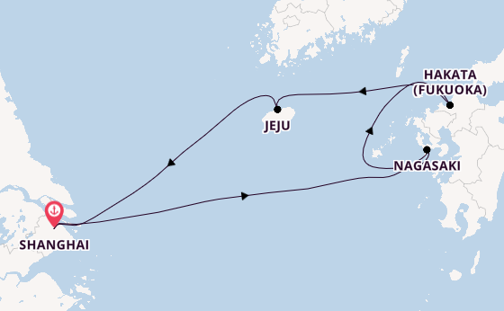 East Asia from Shanghai, China with the Spectrum of the Seas