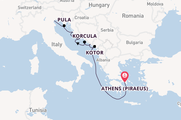 Eastern Mediterranean from Athens (Piraeus), Greece with the Azamara Pursuit