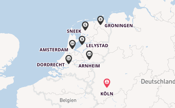 Ijssel ab Köln, Deutschland auf der Rhein Prinzessin