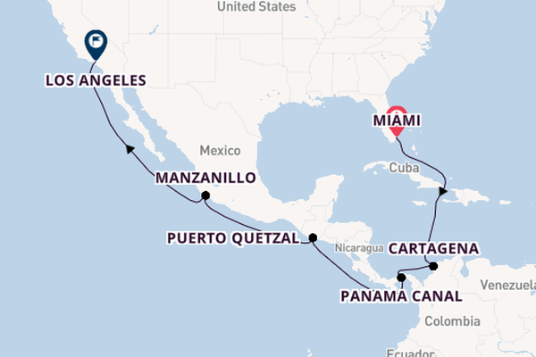 Central America from Miami, Florida with the Queen Anne