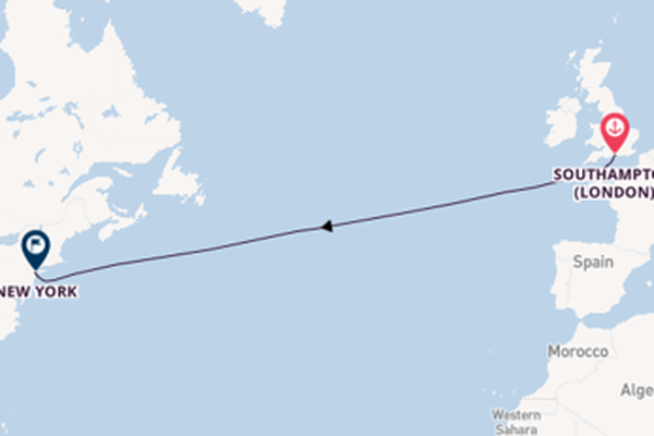 Transatlantic from Southampton, England with the Queen Victoria