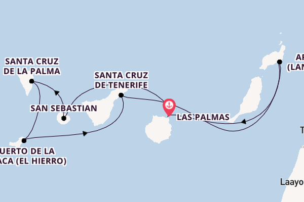 Kanarische Inseln ab Las Palmas, Gran Canaria auf der SEA CLOUD SPIRIT
