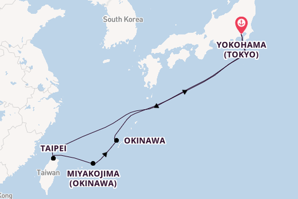 Japan from Yokohama (Tokyo), Japan with the Diamond Princess