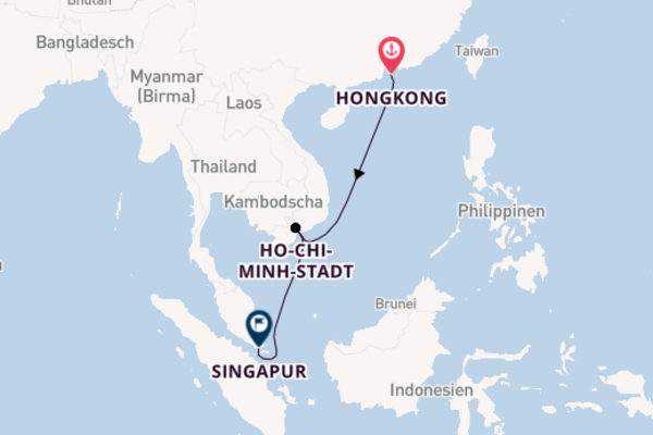 Hongkong und Ho-Chi-Minh-Stadt erkunden