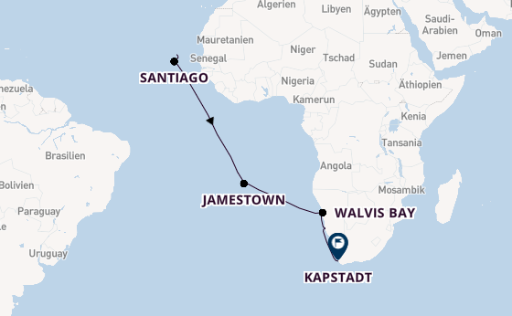 Südliches Afrika ab Sal Rei (Boa Vista), Kap Verde auf der HANSEATIC spirit