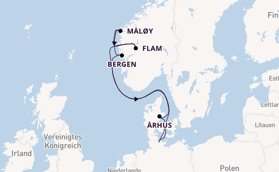Norwegen ab Kiel, Deutschland auf AIDAnova