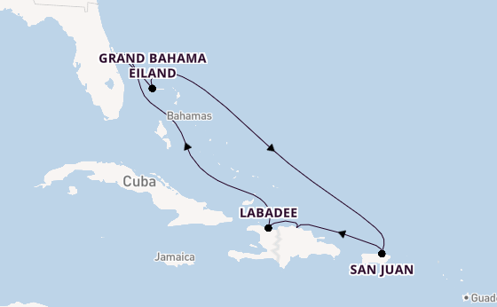 Caribbean vanaf Port Canaveral, Verenigde Staten met de Explorer of the Seas
