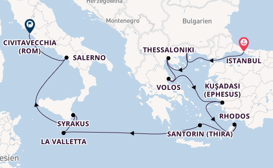 Mittelmeer ab Istanbul, Türkei auf der Marina
