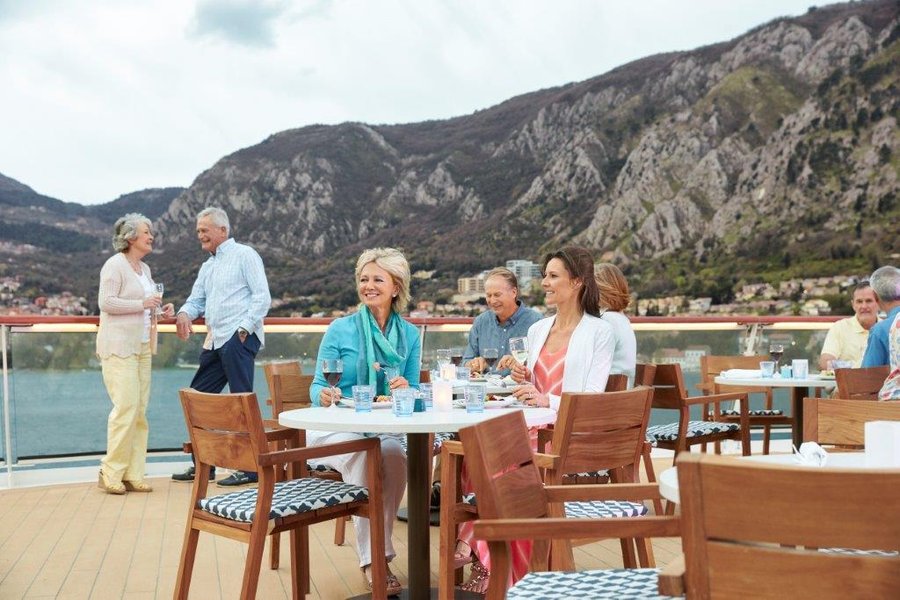 Mediterranean Sea from Barcelona, Spain with the Viking Star