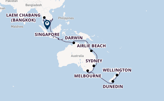 Australië en Nieuw-Zeeland vanaf Auckland, Nieuw-Zeeland met de Riviera