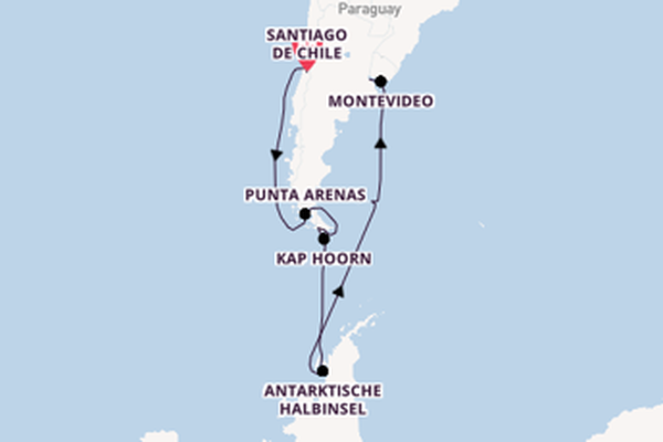 Santiago de Chile, Ushuaia und Buenos Aires erleben