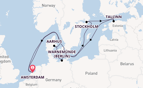 Europe from Amsterdam, Netherlands with the Celebrity Eclipse