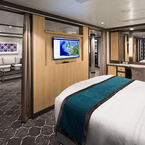 Come aboard the undefined and discover one of 117 cabin categories on a total of 15 decks that can accommodate 6988 passengers. Choose your dream cabin and feel at home on board the undefined!