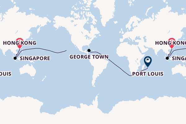 Southeast Asia from Hong Kong, China with the MS EUROPA 2
