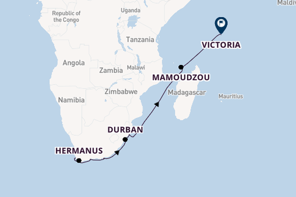 South Africa from Cape Town, South Africa with the HANSEATIC nature