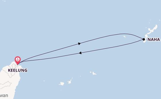 East Asia from Keelung, Taiwan with the Costa Serena