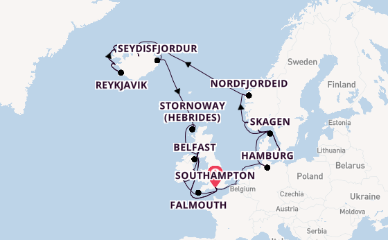 British Isles from Southampton, England with the Regal Princess
