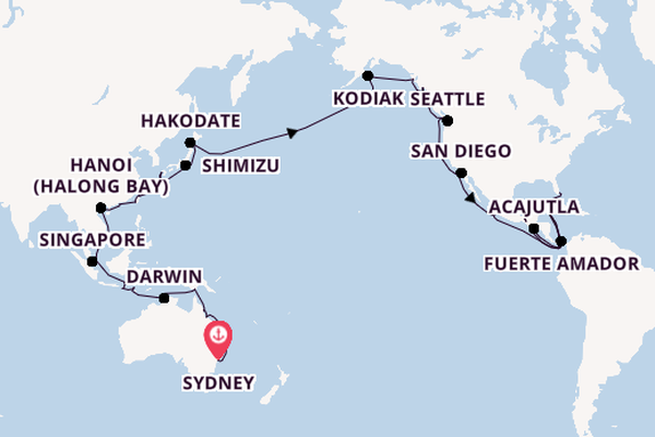 Transpacific from Sydney, Australia with the Volendam