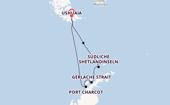 Antarktis ab Ushuaia, Argentinien auf der MS Roald Amundsen