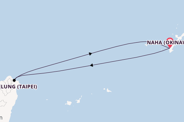 Oost-Azië vanaf Naha (Okinawa), Japan met de Costa Serena