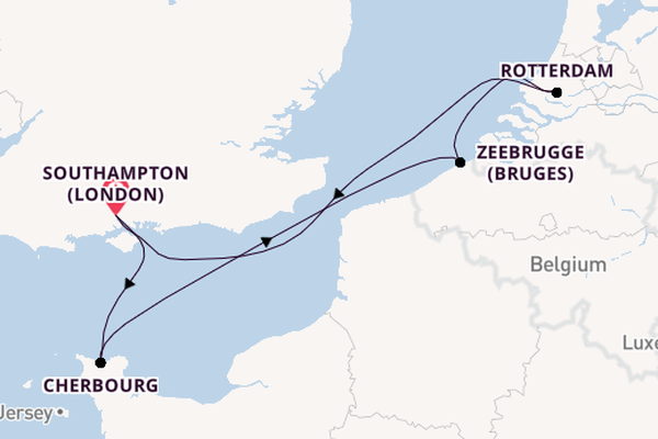No Fly Short Break To France, Belgium & The Netherlands