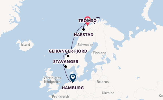 Norwegen ab Tromsø, Norwegen auf der HANSEATIC nature